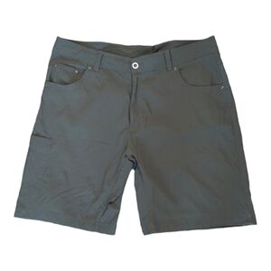 Swiss Alps Flat Front Hiking Shorts Olive Green Outdoors Lightweight Mens 42